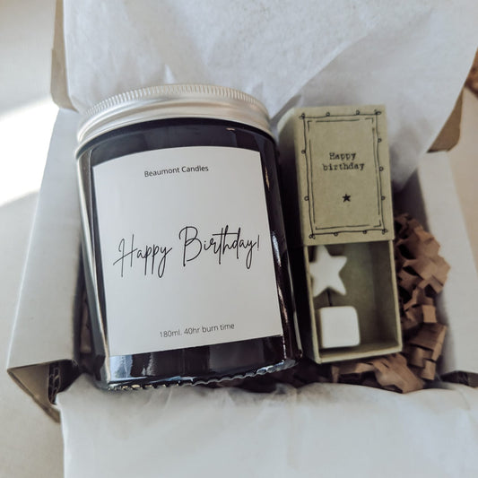 happy Birthday scented candle