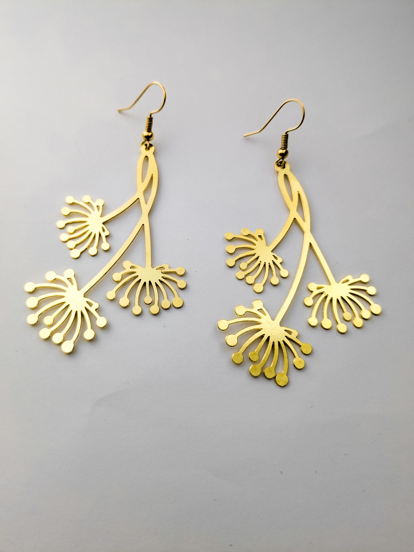 Jane Dandelion Statement Flower Earrings