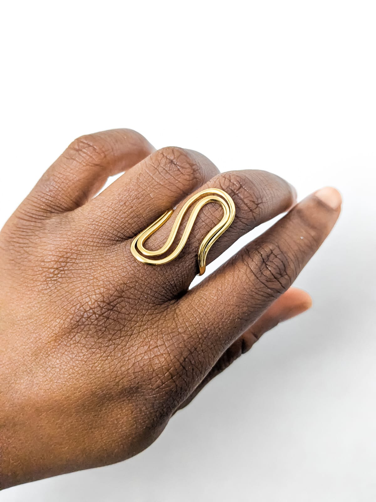 Adjustable tarnish free Gold ring