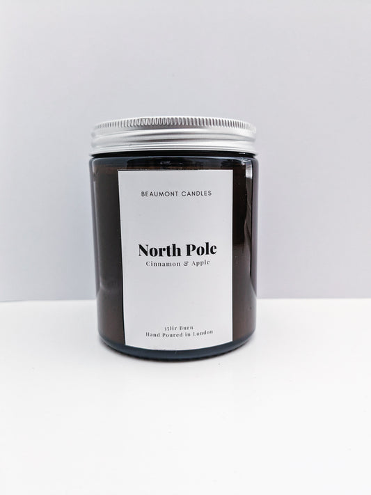 North Pole. cinnamon and apple candle