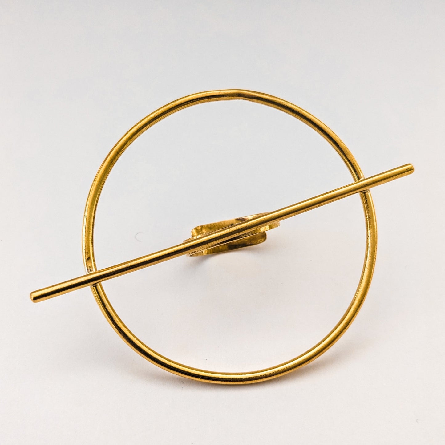 brass statement ring