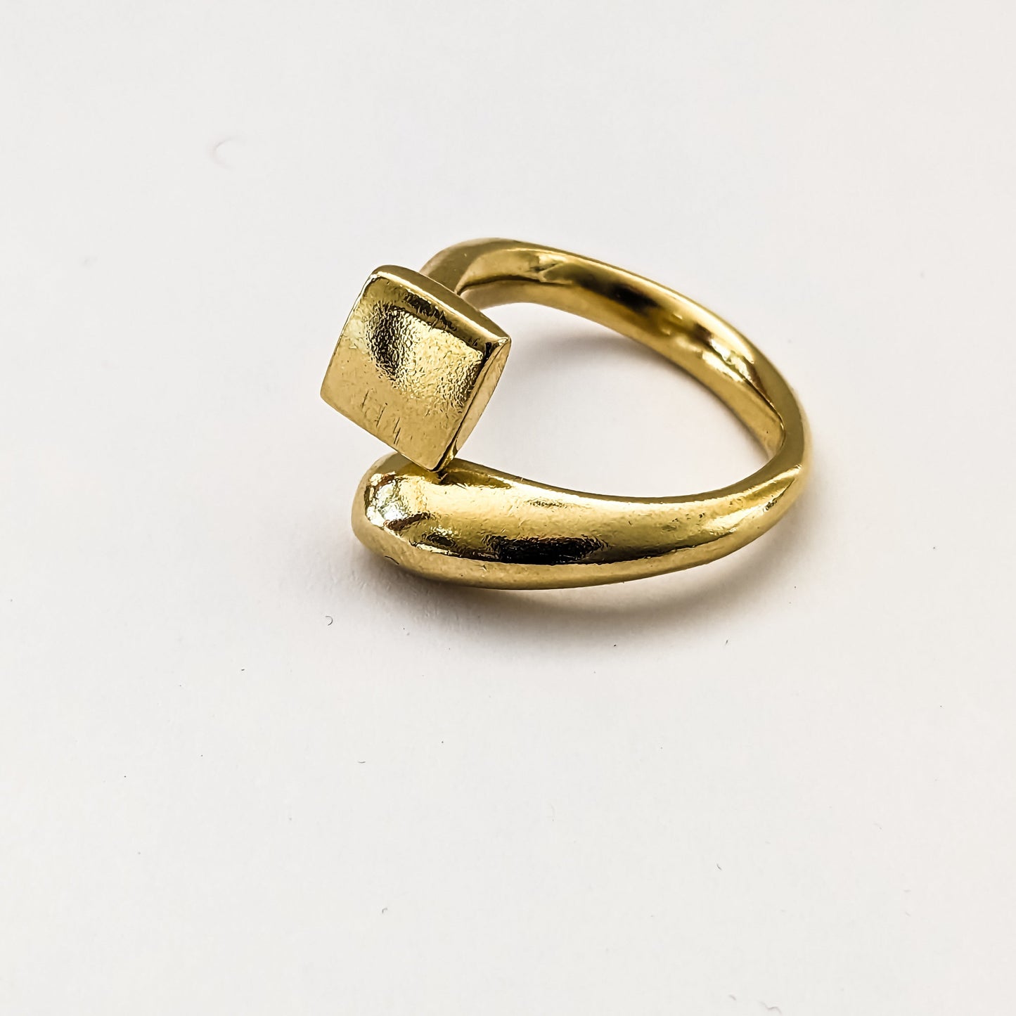 statement brass ring