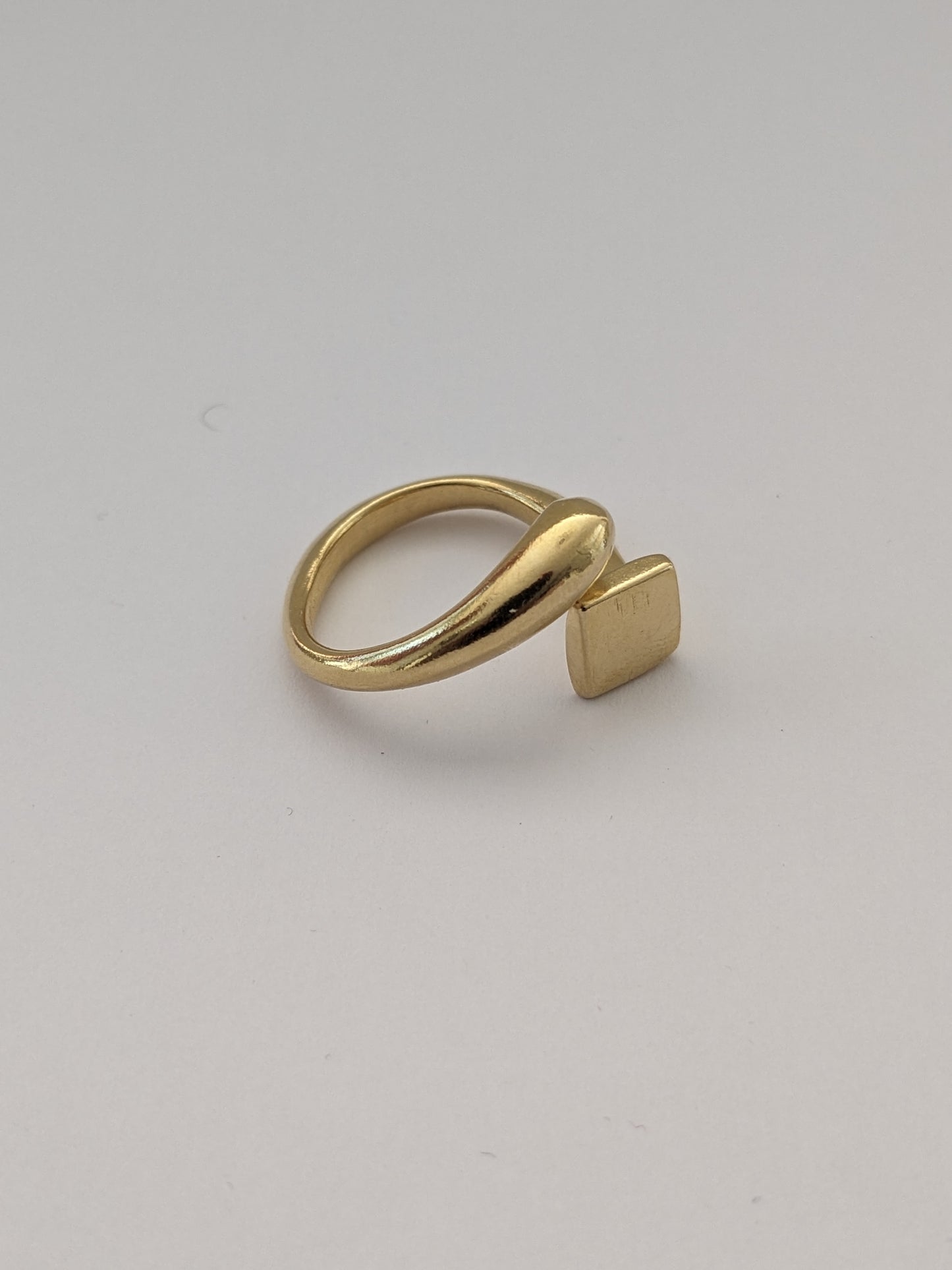 brass statement ring
