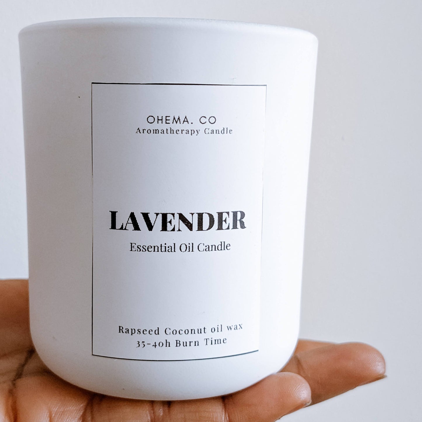 English Lavender essential oil candle