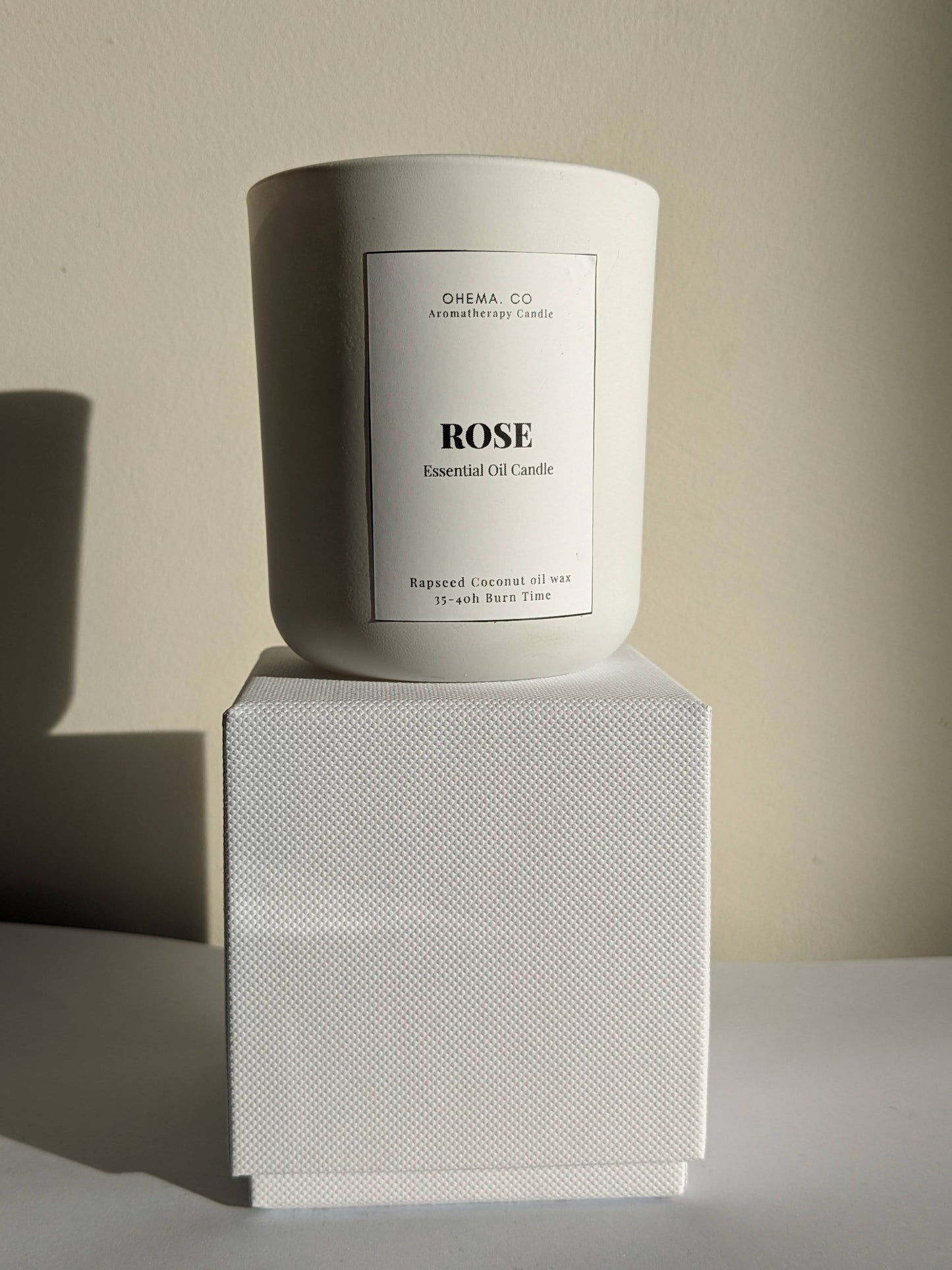 Rose Geranium Essential Oil Candle