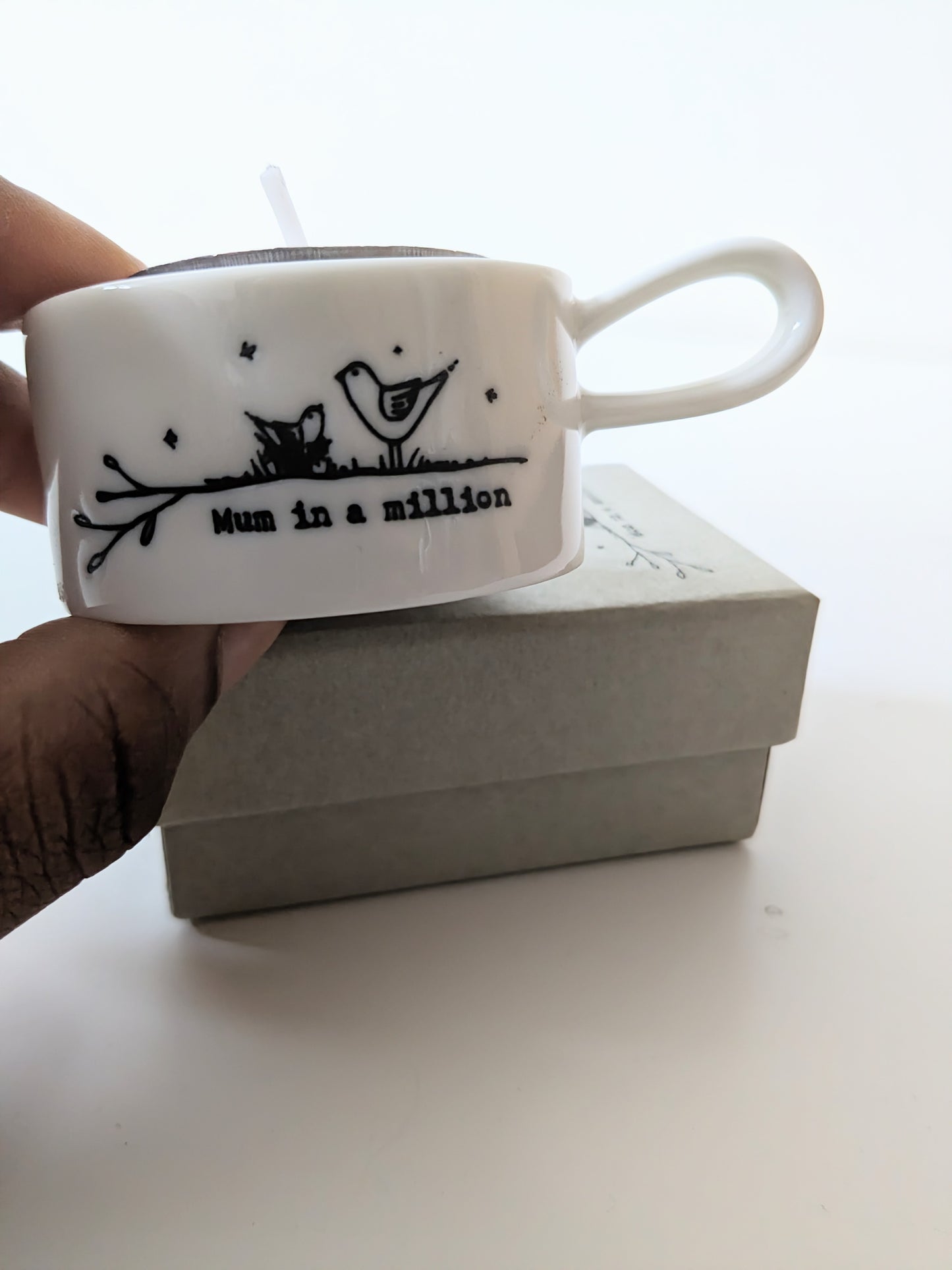 mum in a million - tea light holder - mothers day gift East of India