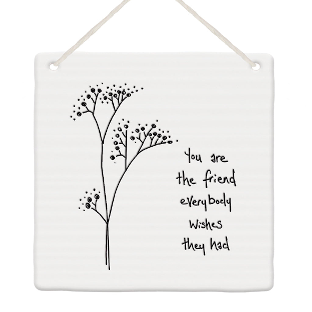 East of India friendship hanging tag