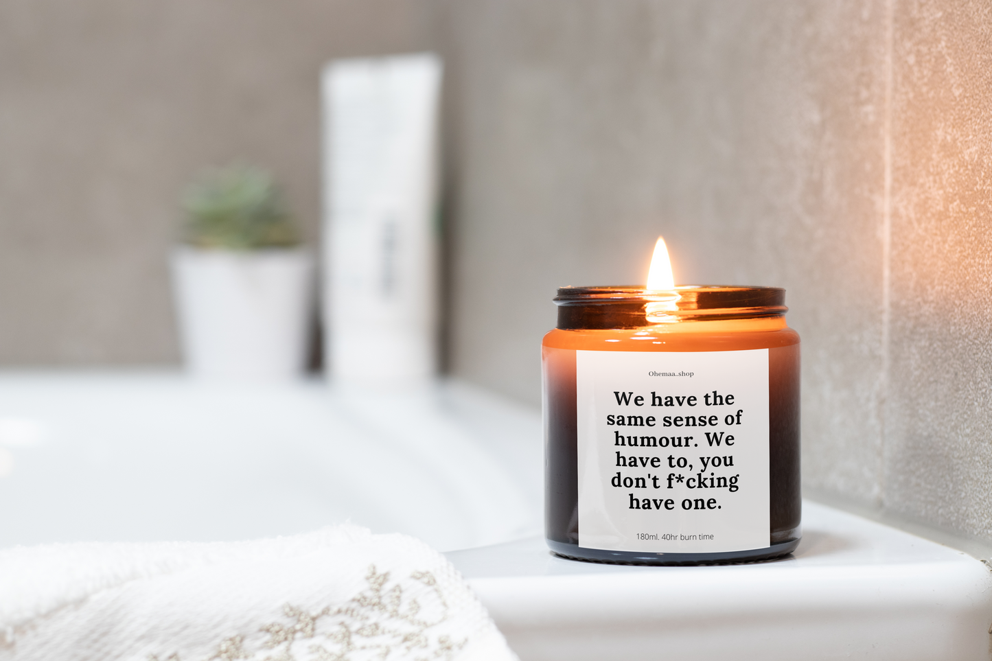 Funny humour candle gift