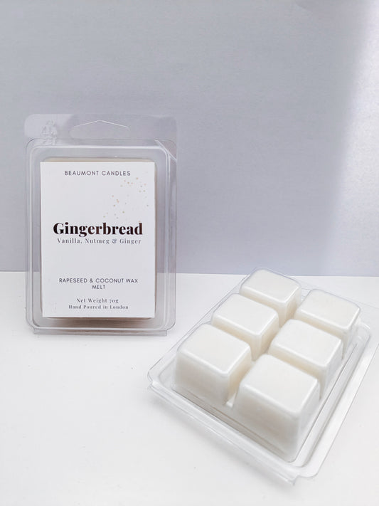 strong scented gingerbread wax melt - rapeseed and coconut wax