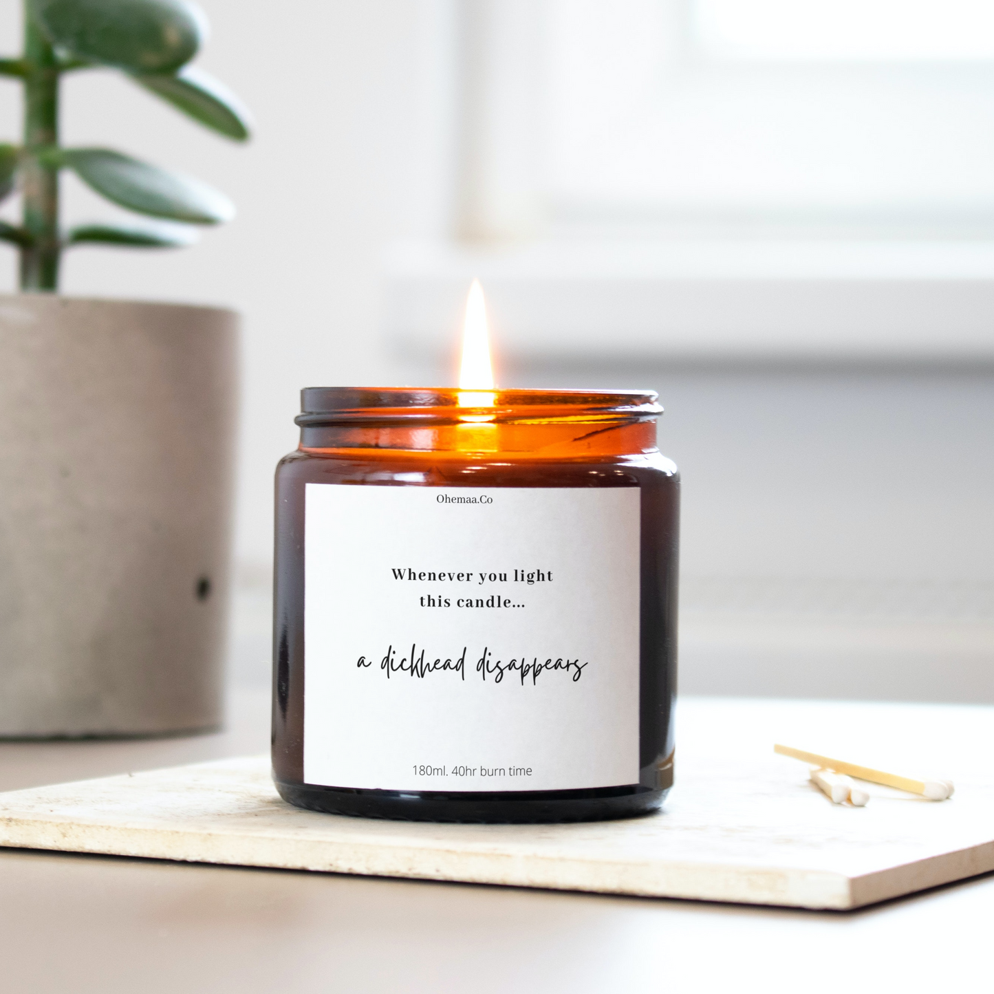 A Dickhead Disappears Candle