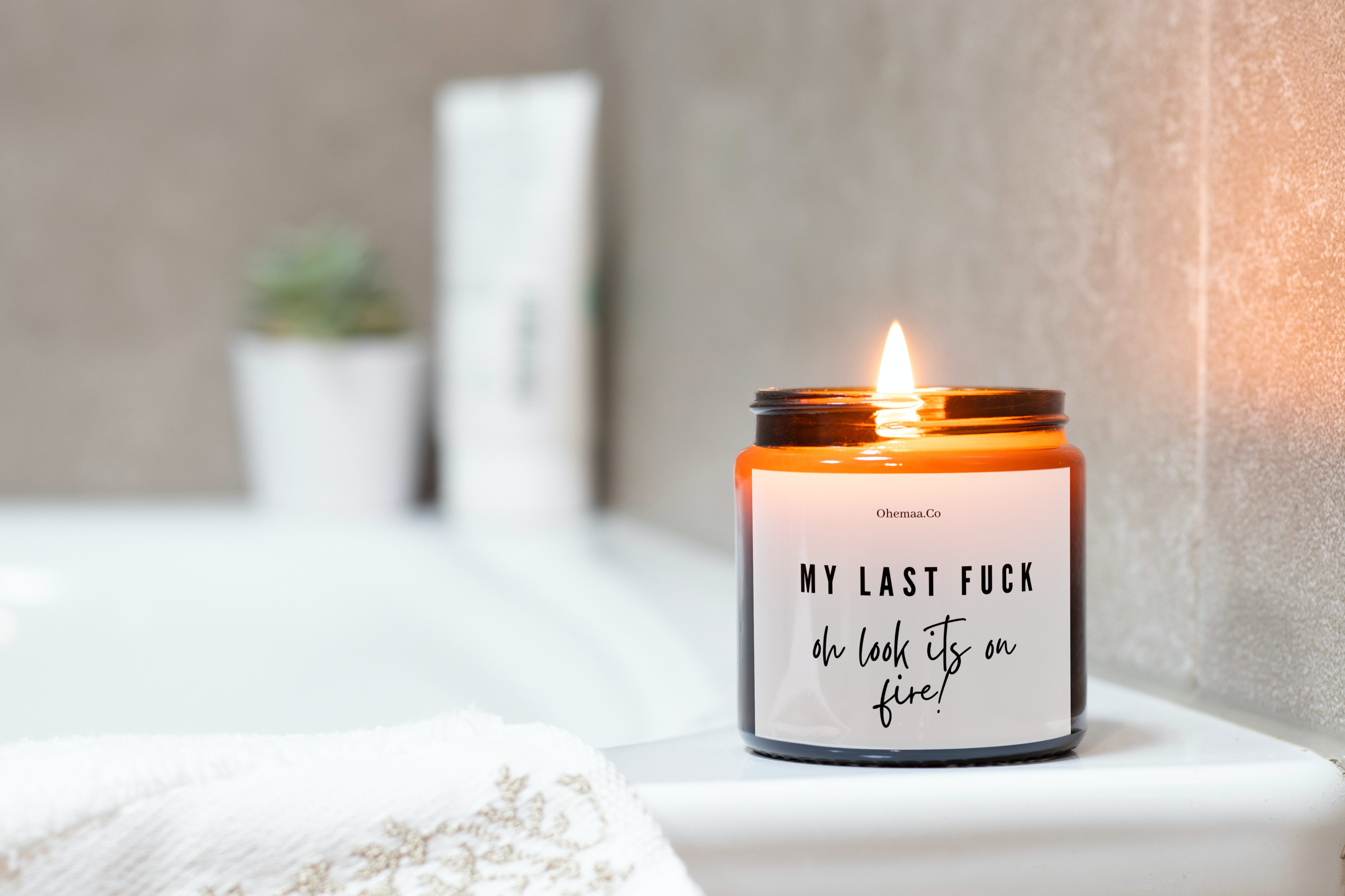 My Last Fuck Candle  Funny & Unique Gift - Simply Home Soaps