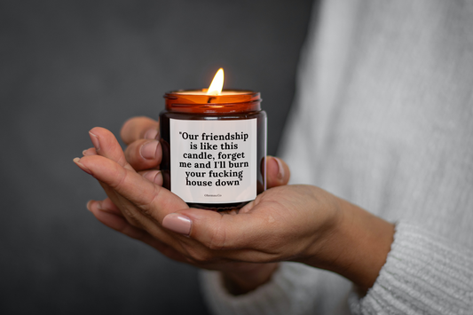 Funny Rude Friendship Candle