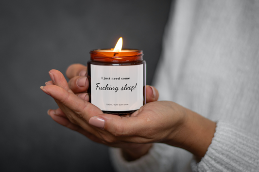 i need some sleep candle