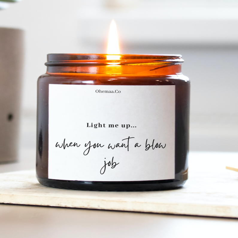 funny boyfriend candle
