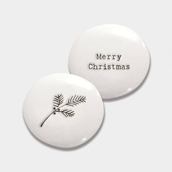 christmas porcelain token