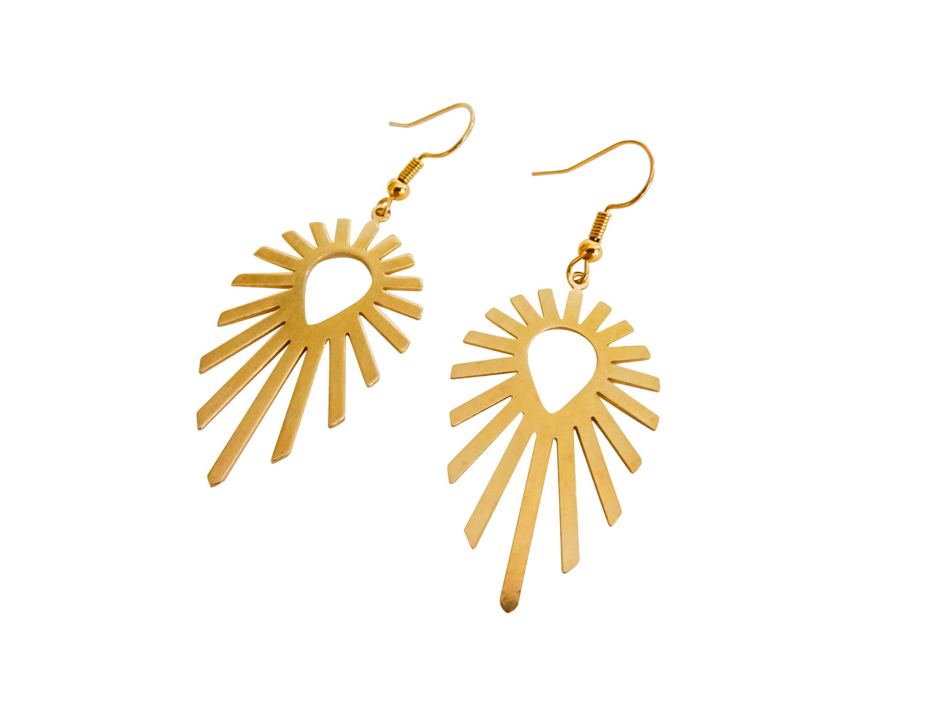 sun burst earrings