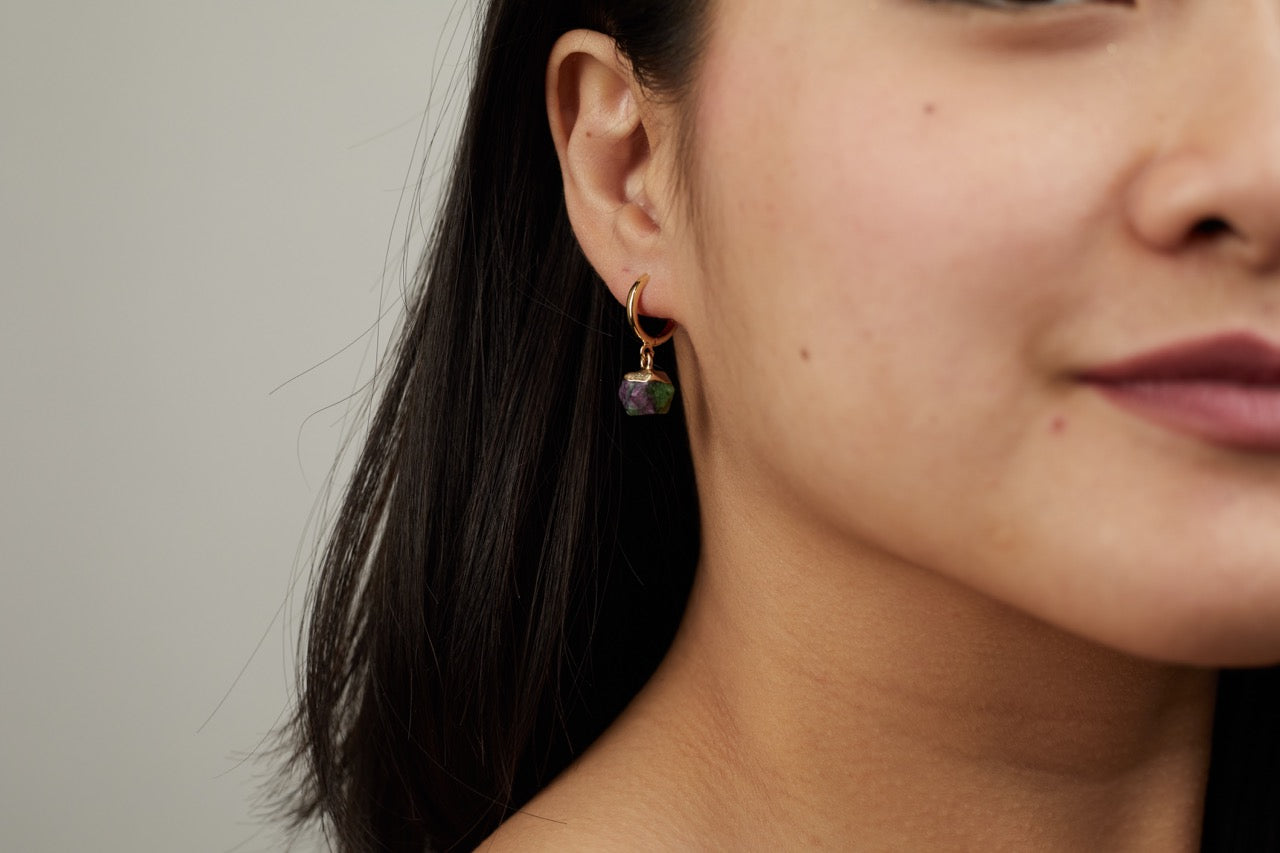 gemstone hoops