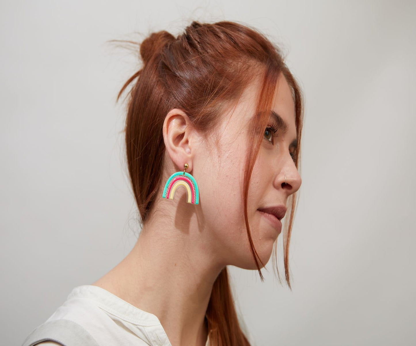 rainbow stud earrings