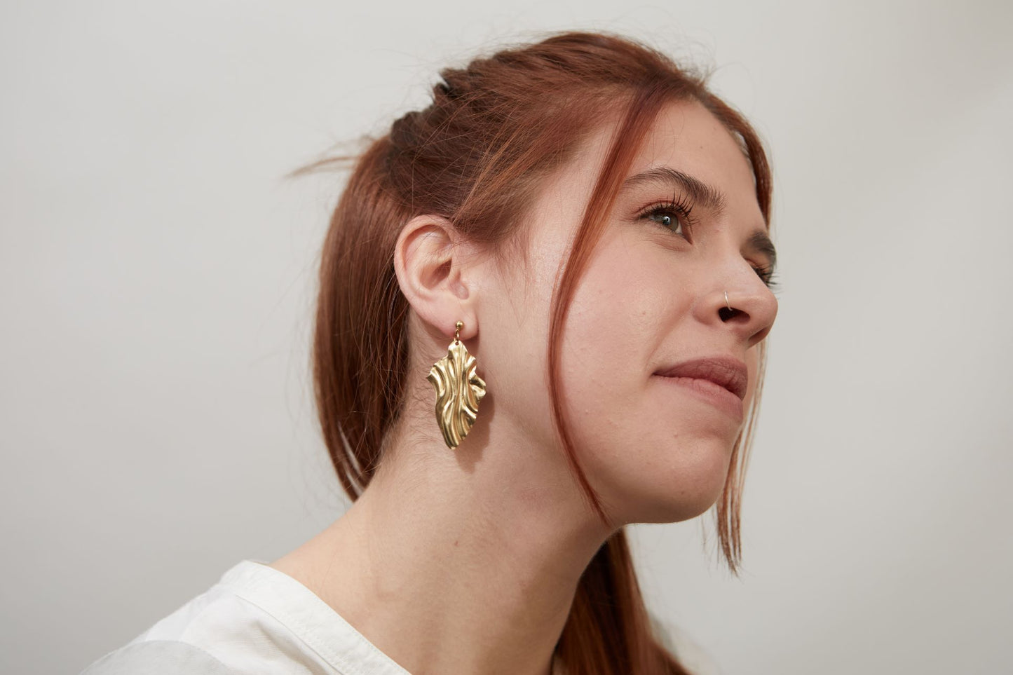 brass earrings