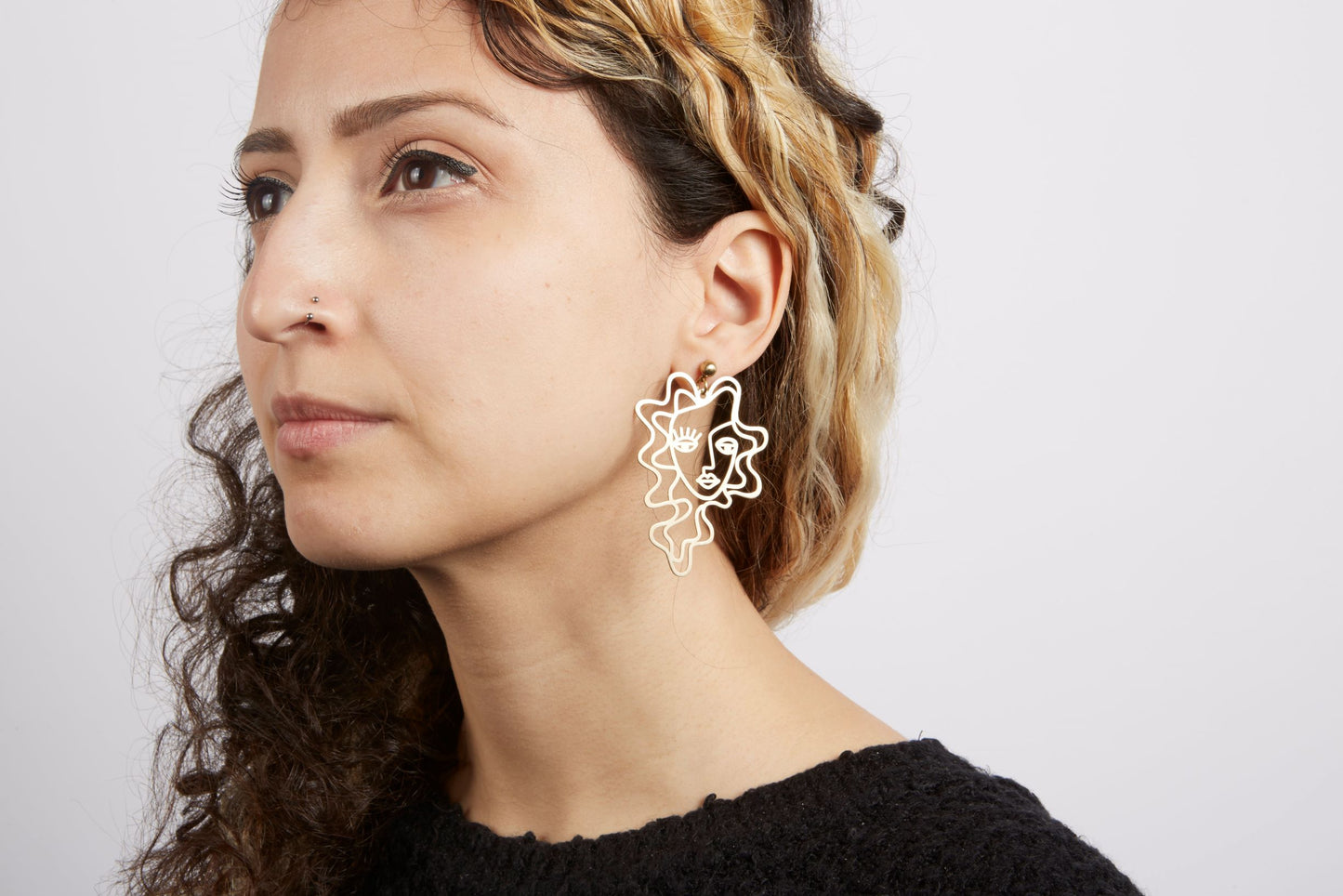 face Picasso earring