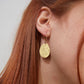 hammered earring hoops