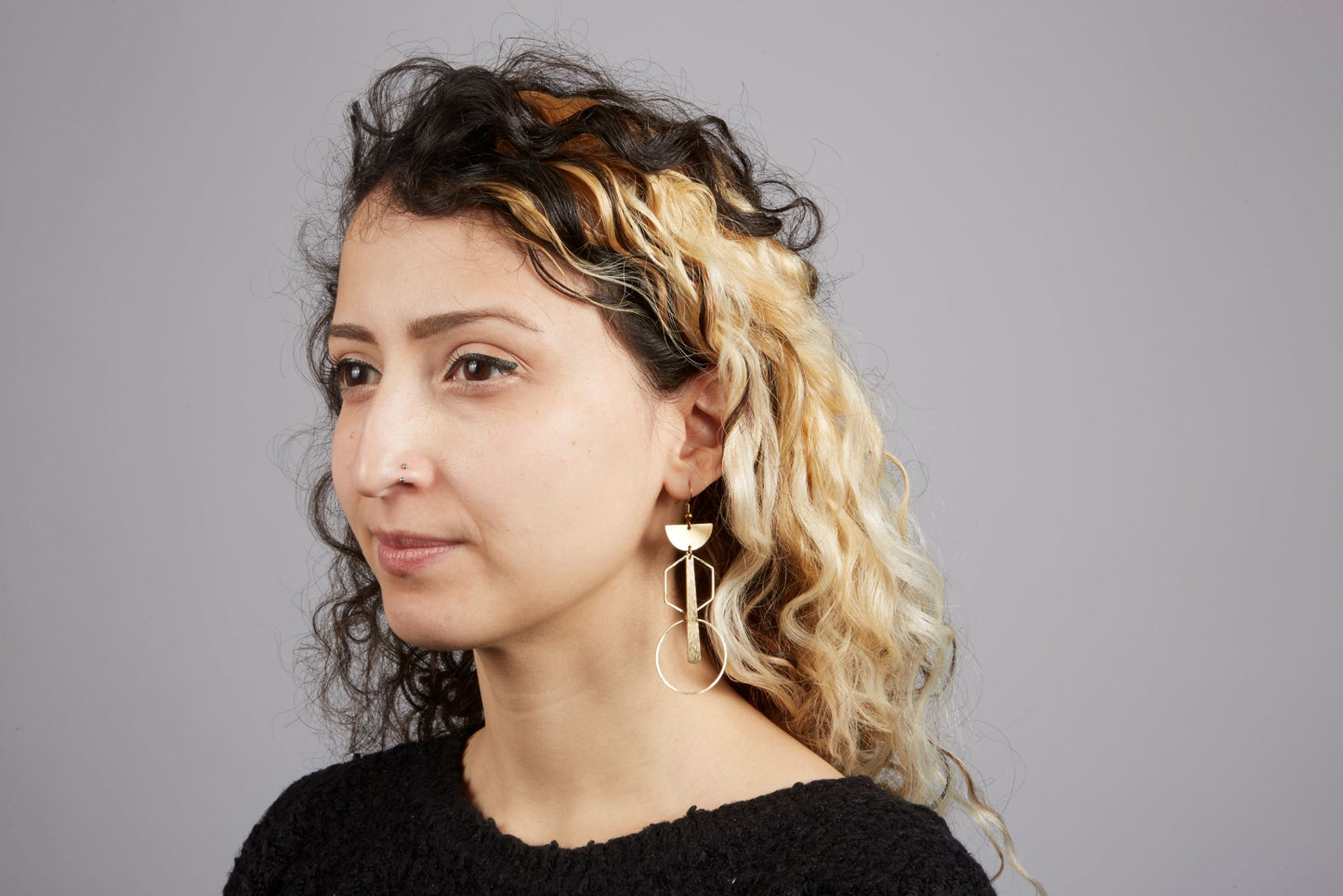 statement geometric earrings