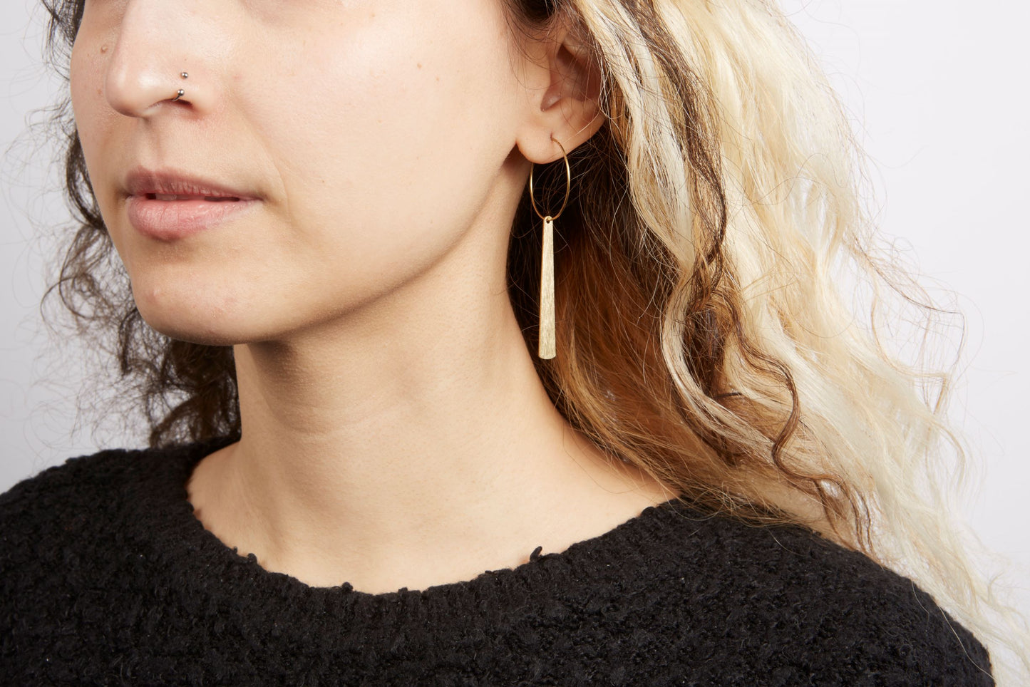 simple hoop earrings