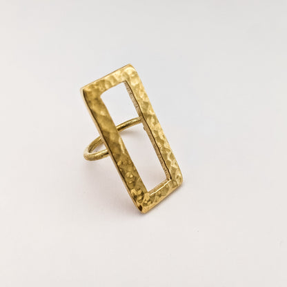 statement brass ring