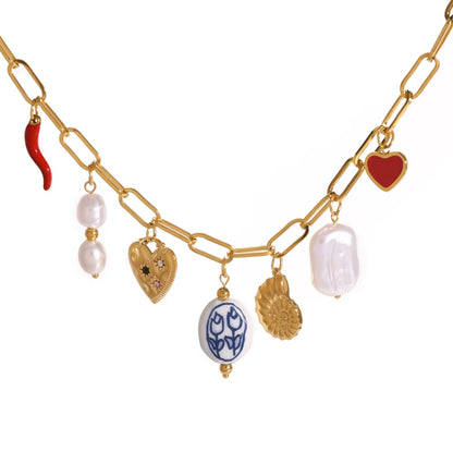 Paperclip Charm Necklace