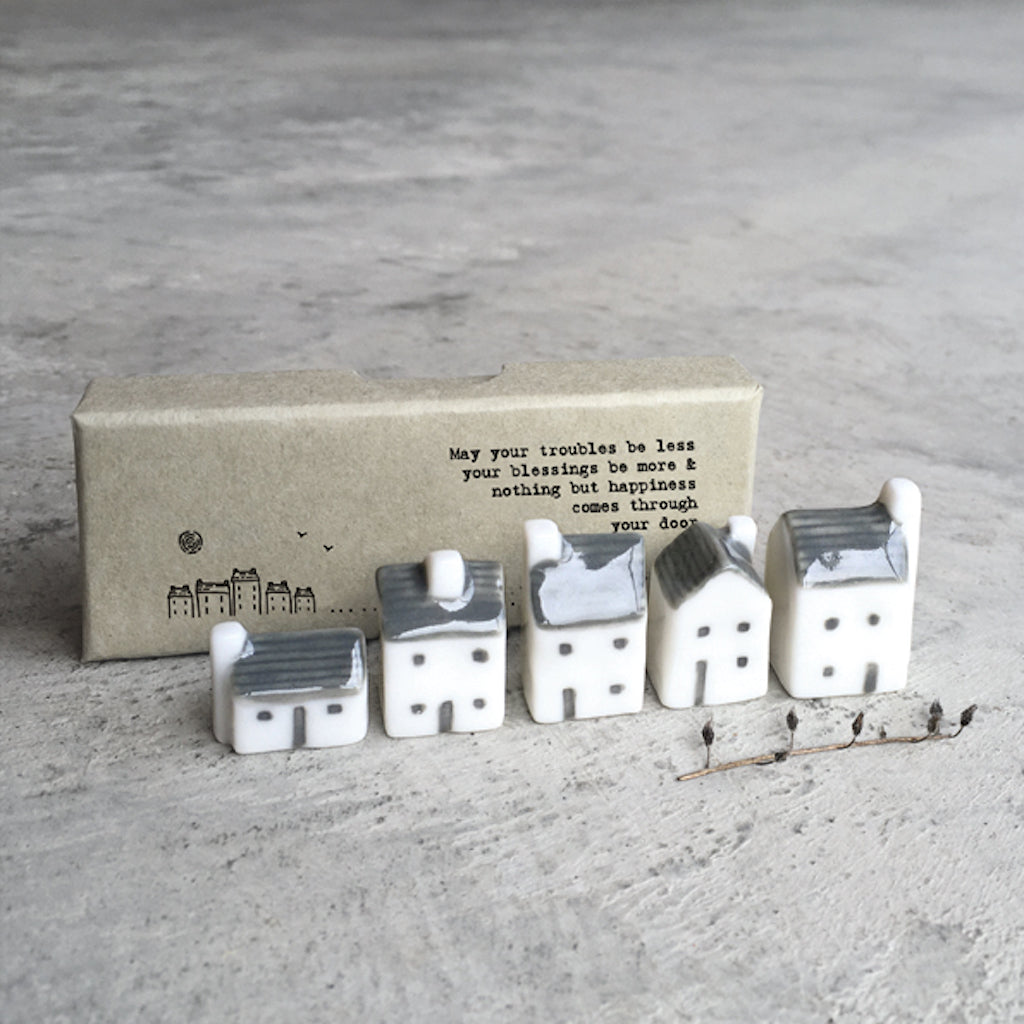 Porcelain Mini Cottage Houses