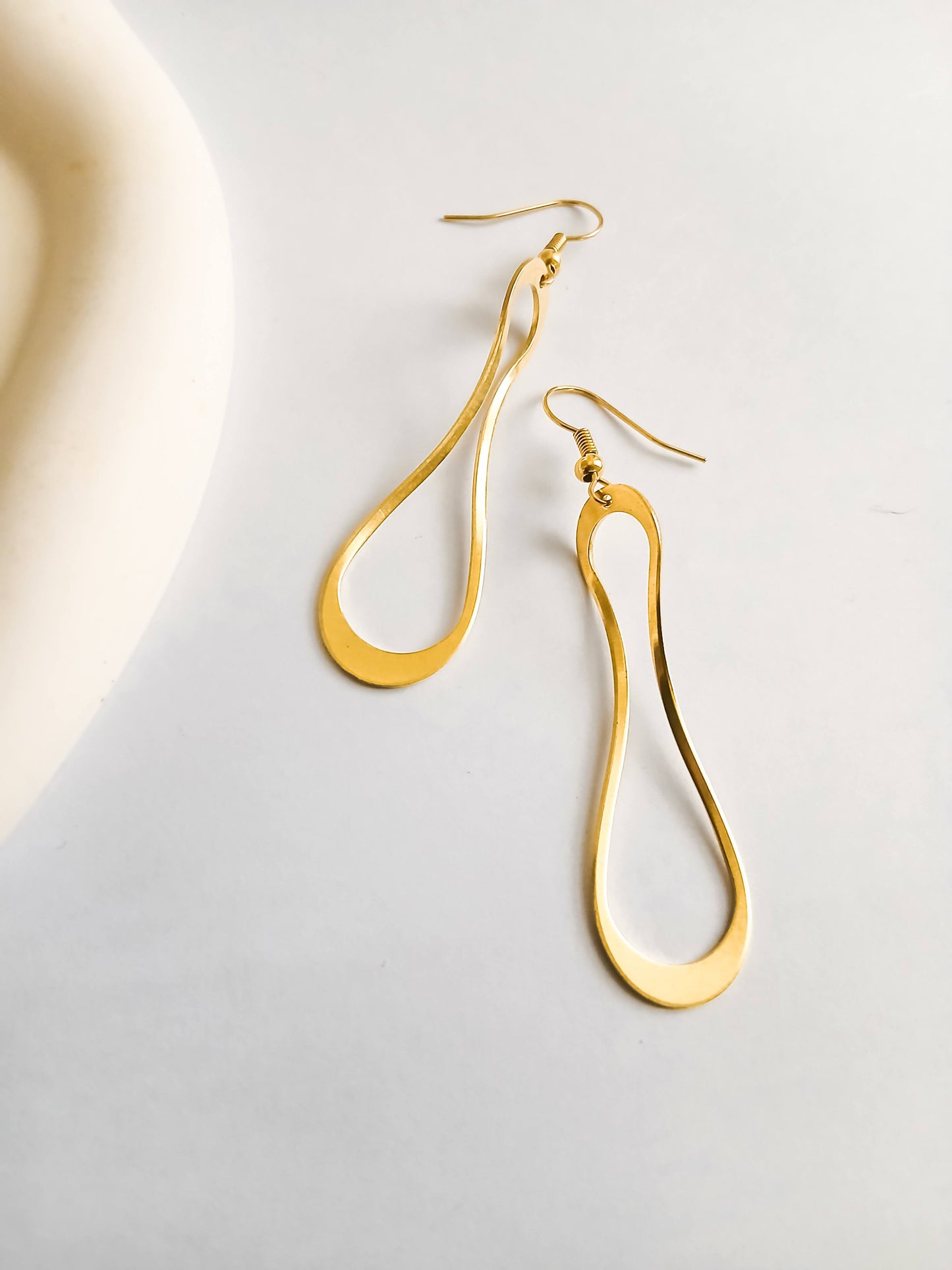 brass hook earrings