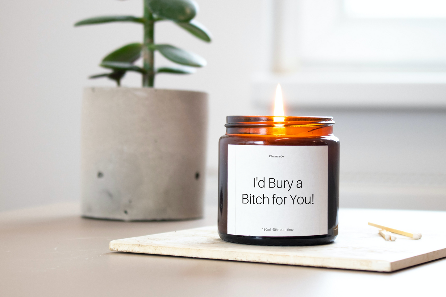 I'd Bury a Bitch for You Candle