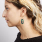green hoop earrings
