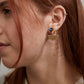 multi coloured earrings